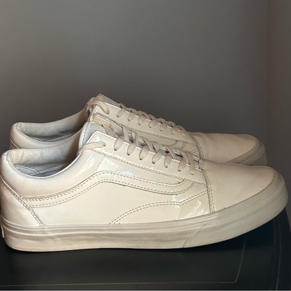 White Old Skool Vans Leather - Picture 5 of 5